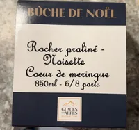 BÛCHE DE NOËL Rocher praliné - Noisette Coeur de meringue