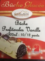 Bûche profiteroles vanille