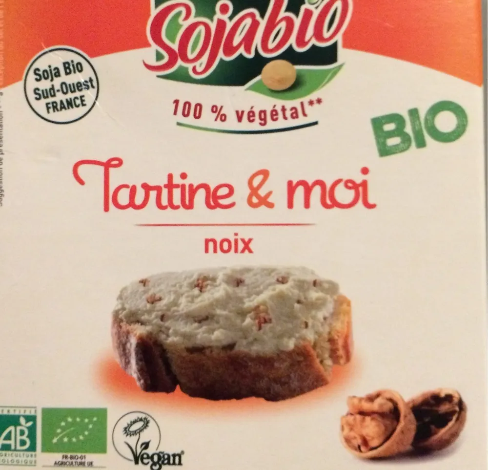 Sojabio tartine et moi noix