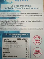 Tofu Lactofermenté nature
