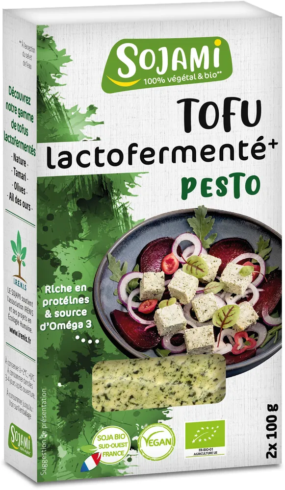 Tofu lactofermenté Pesto