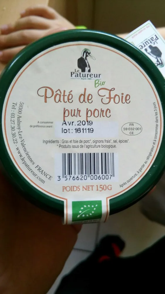 Pâté de Foie Bio Pur Porc