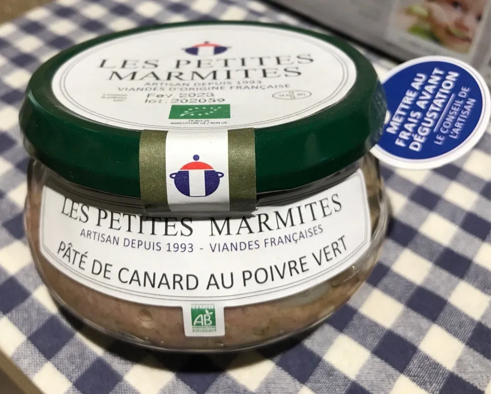 Pâté de canard au poivre vert