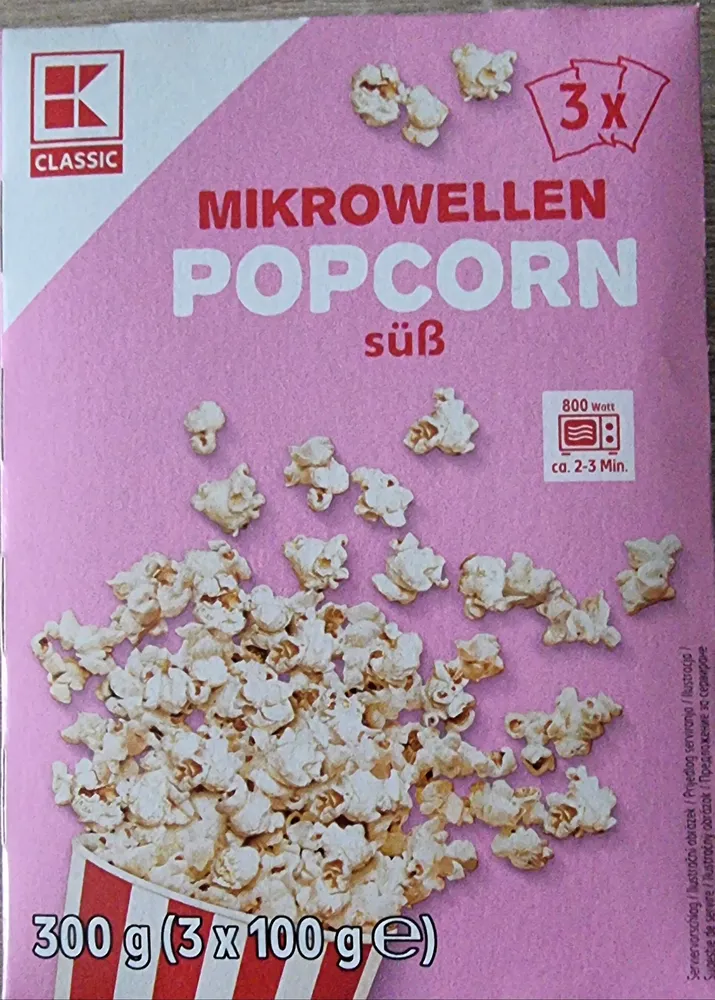 MIKROWELLEN POPCORN süß