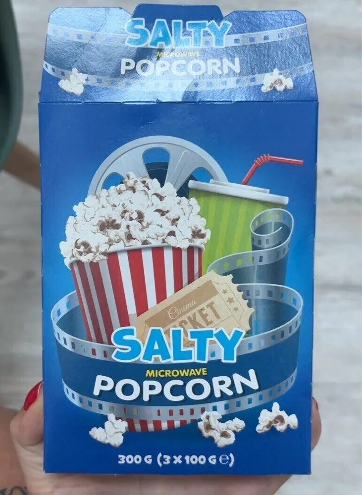 Popcorn microwave salty