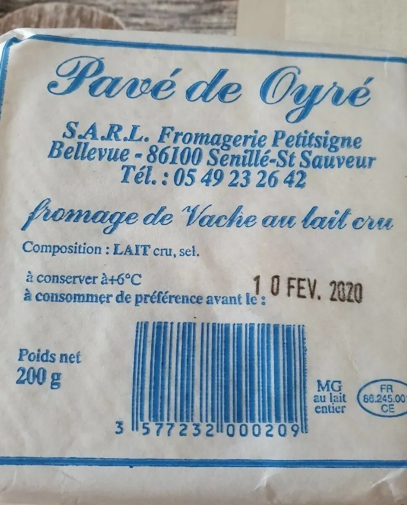 Pavé de Oyré