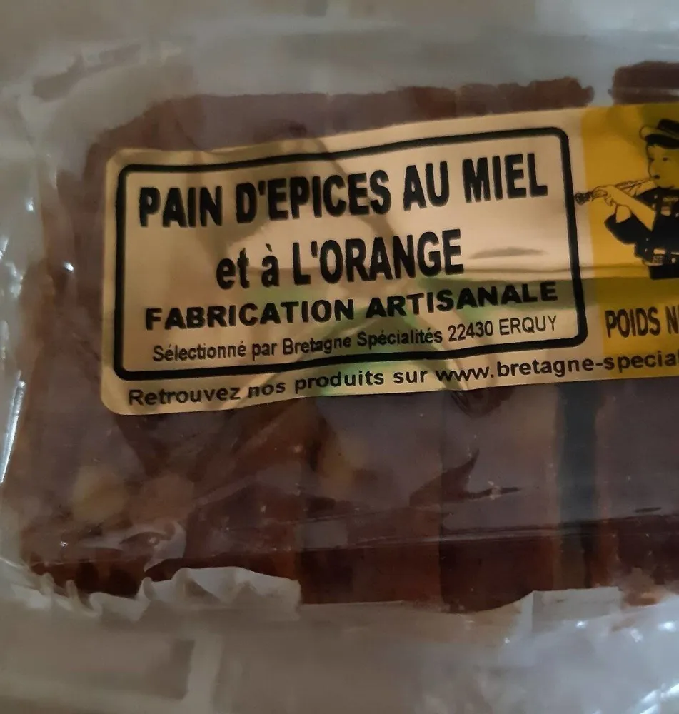 Pain d'épices au miel et à l'orange