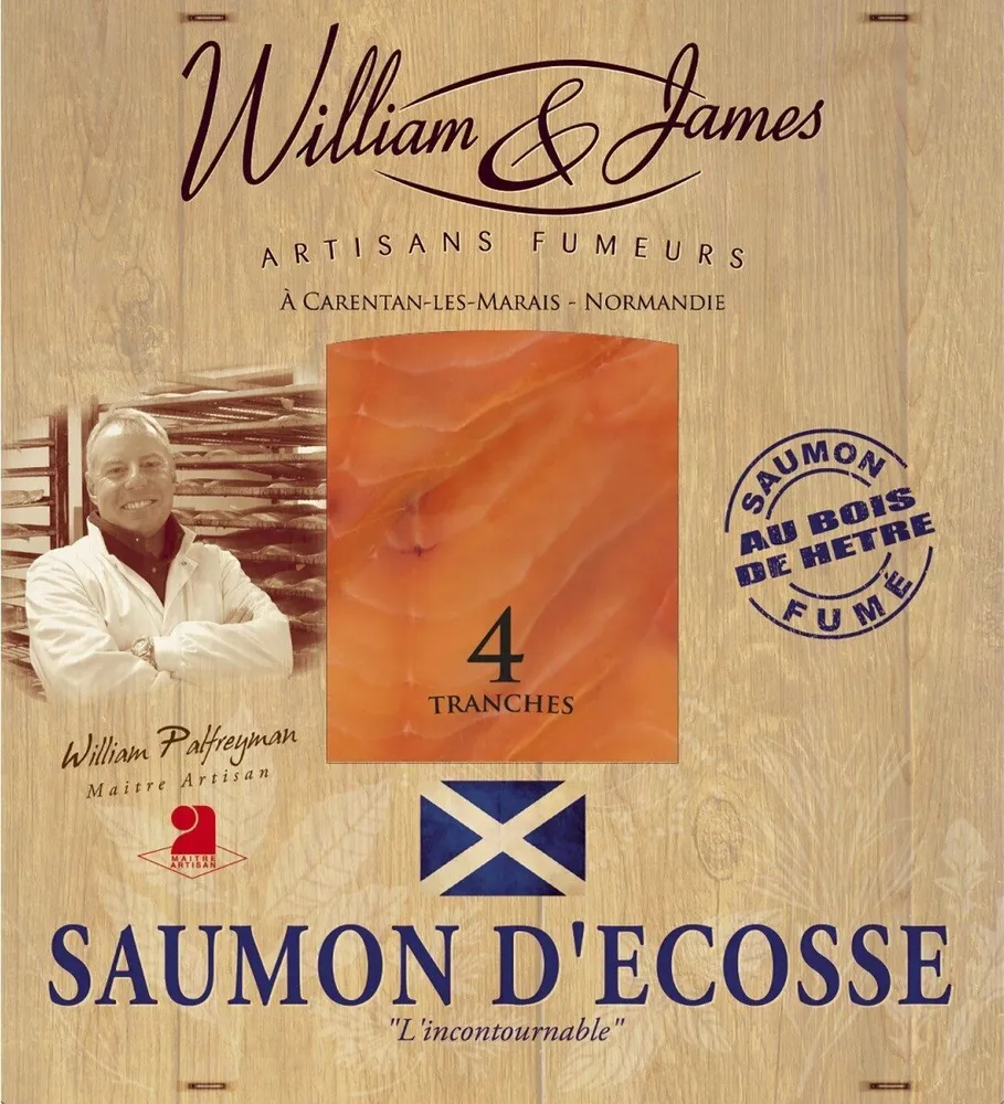 Saumon fumé d'Ecosse 4 tranches