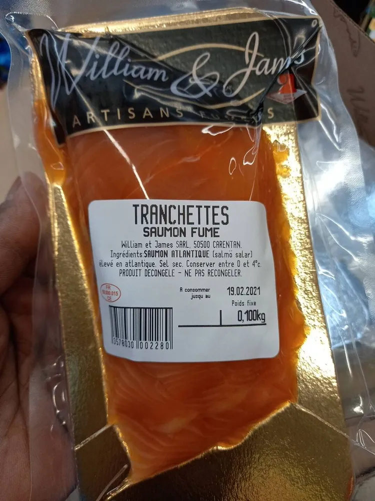 Saumon fume William & James Tranchette