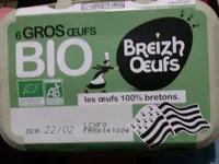6 gros oeufs