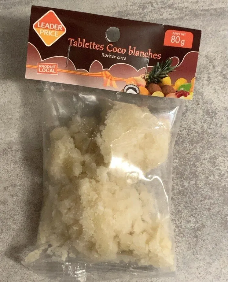 Tablettes coco blanches