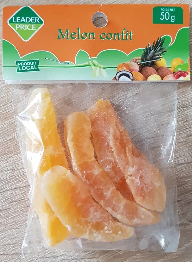 Melon confit au sucre de canne