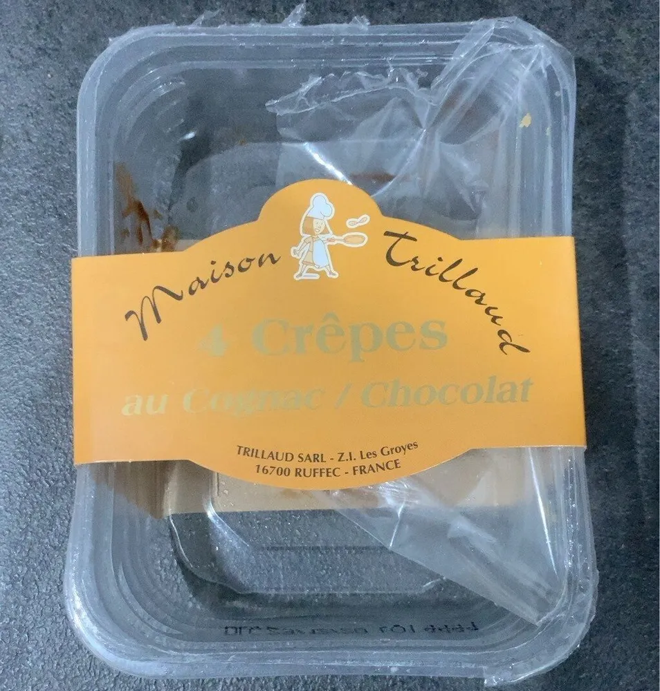 4 crepes au cognac chocolat