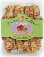 Crêpes avec crème de noisettes