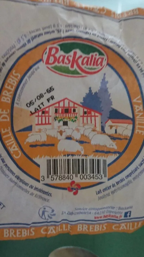 Caillé de Brebis à la vanille