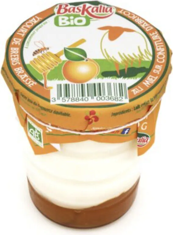 Yaourt de brebis miel abricot Bio