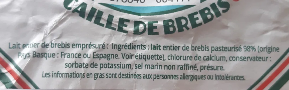 Caillé de brebis Kayola