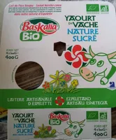 Yaourt de vache nature sucré