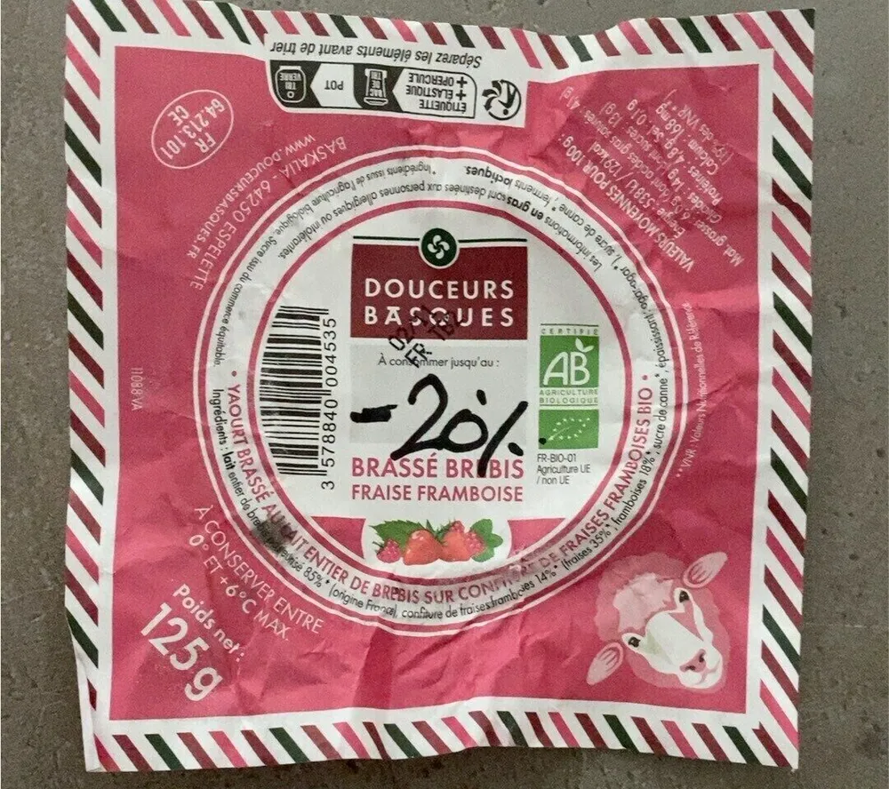 Brassé Brebis Fraise Framboise