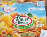 Panier de yoplait abricots