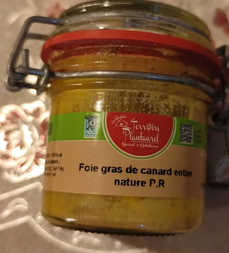 Foie gras de canard entier nature P.R