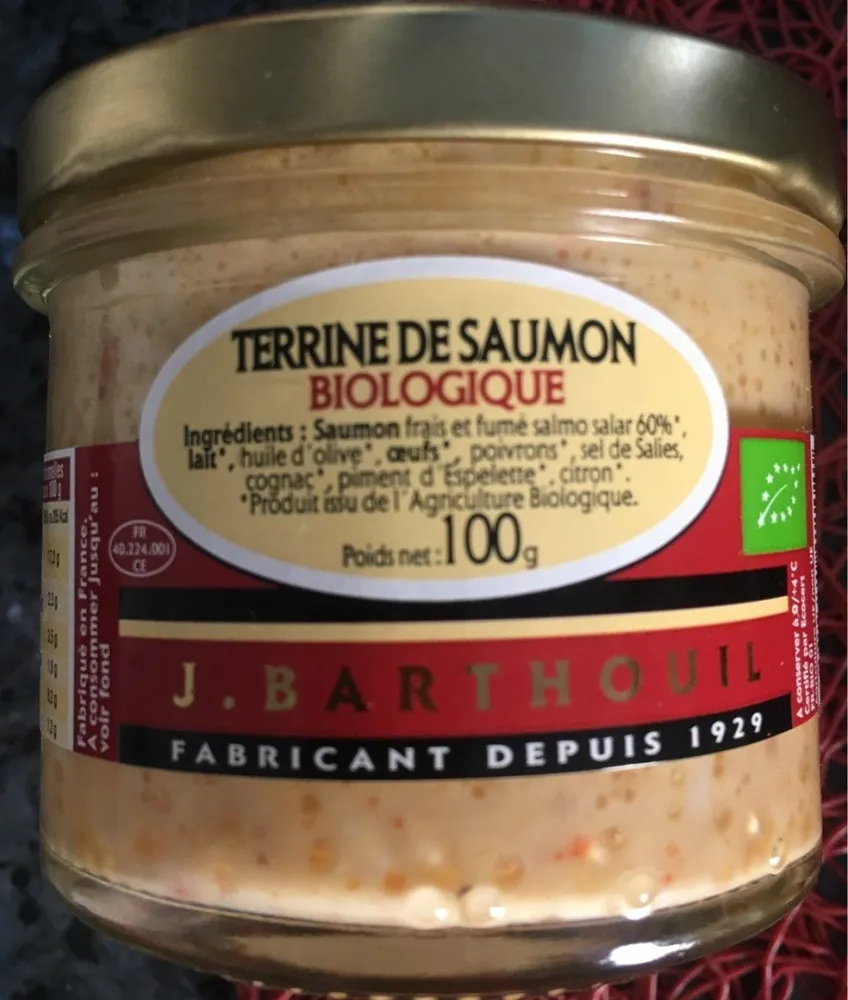 Terrine Saumon Fume 100G