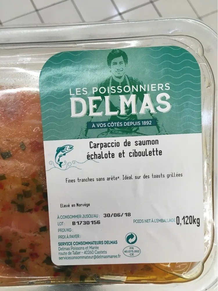 Carpaccio de saumon