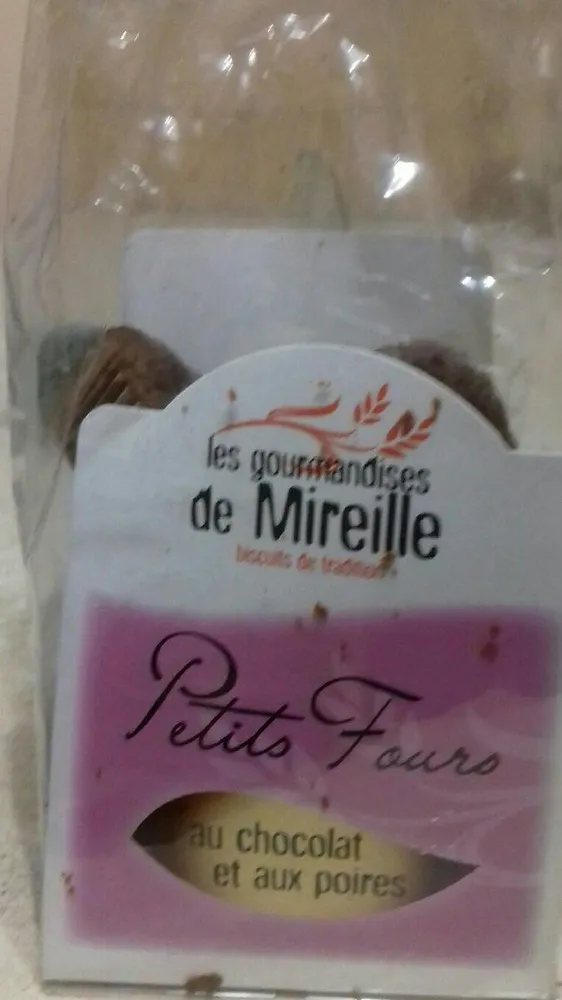 Petits fours au chocolat et aux poires