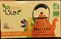Infusion Bio Tilleul Mélisse Lavande Goût Mandarine