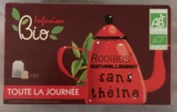 infusion Rooibos Bio naturellement sans Théïne