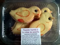 Poussins fourrés à la crème de noisette