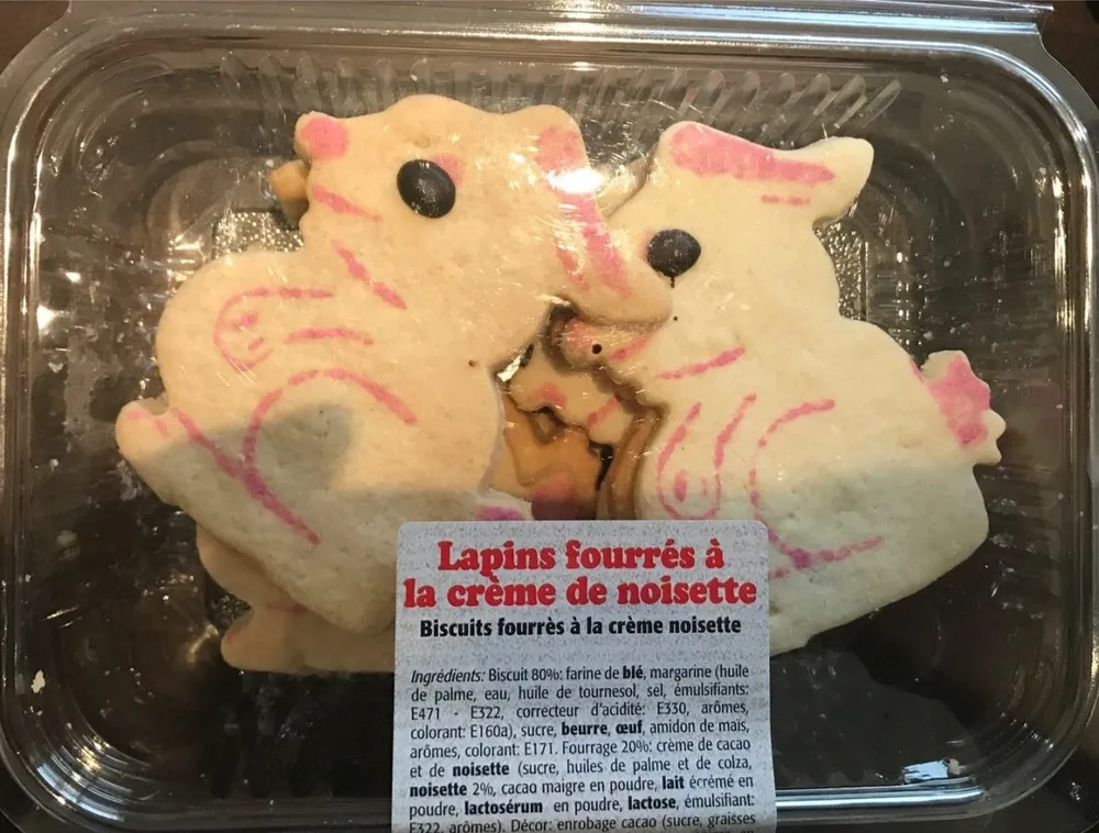 Lapins Fourrés à la Crème Noisette