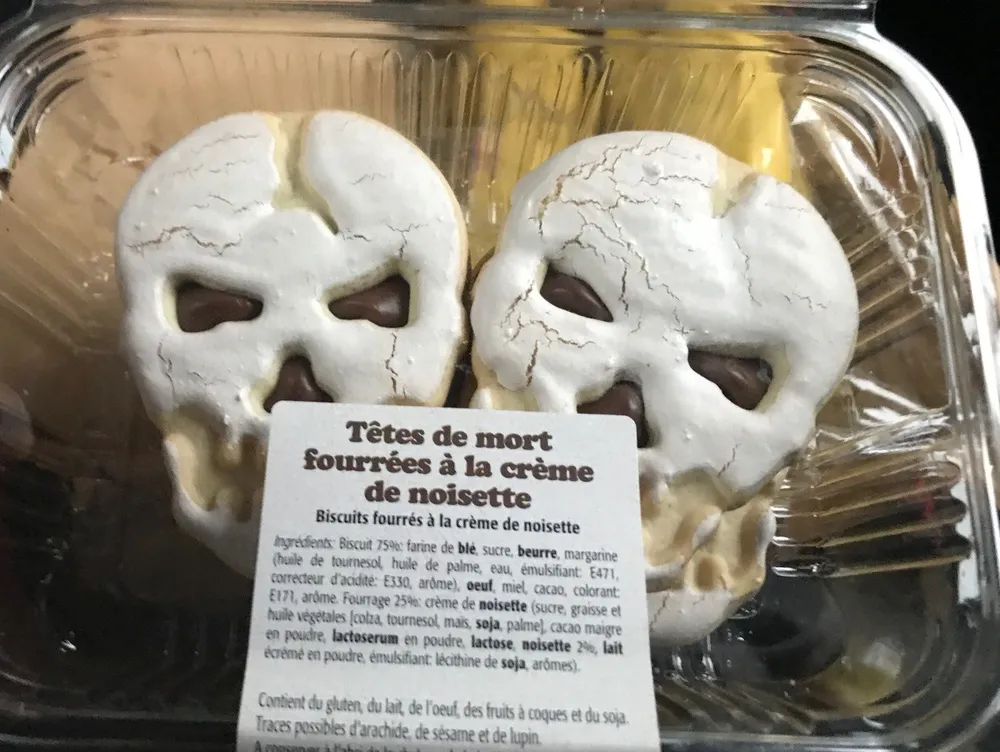 Têtes de Mort Fourrées à la Crème de Noisettes