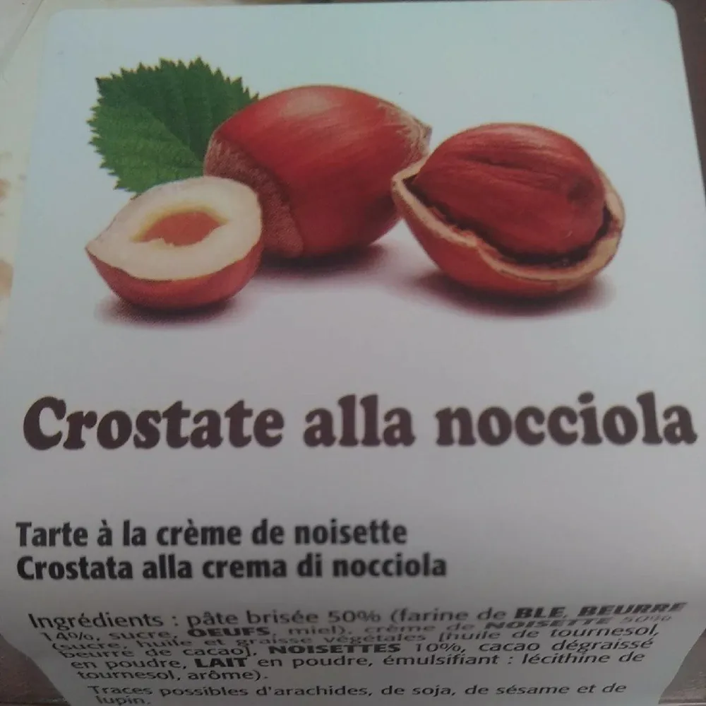 Crostate alla nocciola