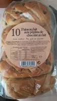 10 Pains au lait aux pépites de chocolat au lait