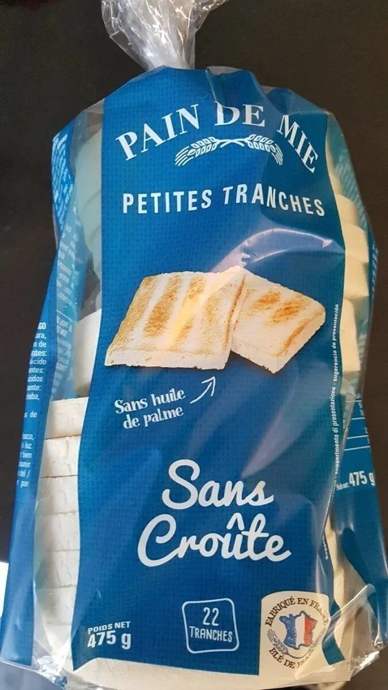 Pain de mie sans croûte