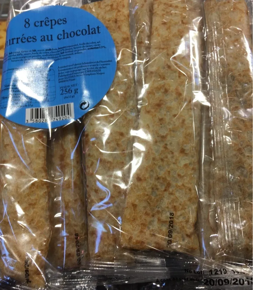 Crêpes fourées chocolat
