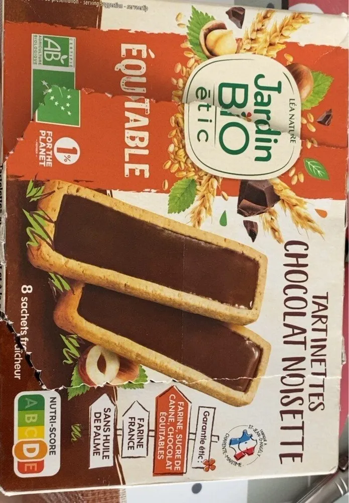Tartinettes choco noisette