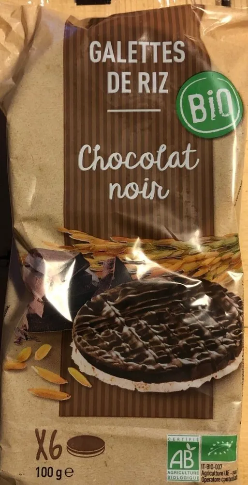 Galette de riz chocolat noir