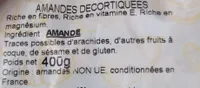 Amandes décortiquées