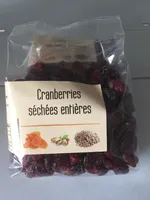 Cranberries séchées entières