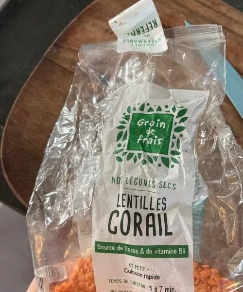 Lentilles corail