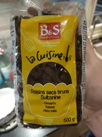 Raisins secs bruns Sultanine
