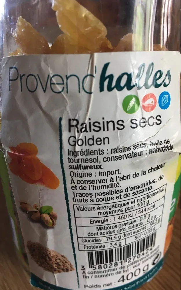 Raisin sec golden