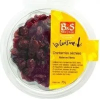 Cranberries Séchées en moitié