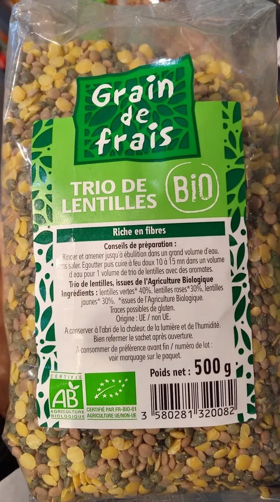 Trio de lentilles