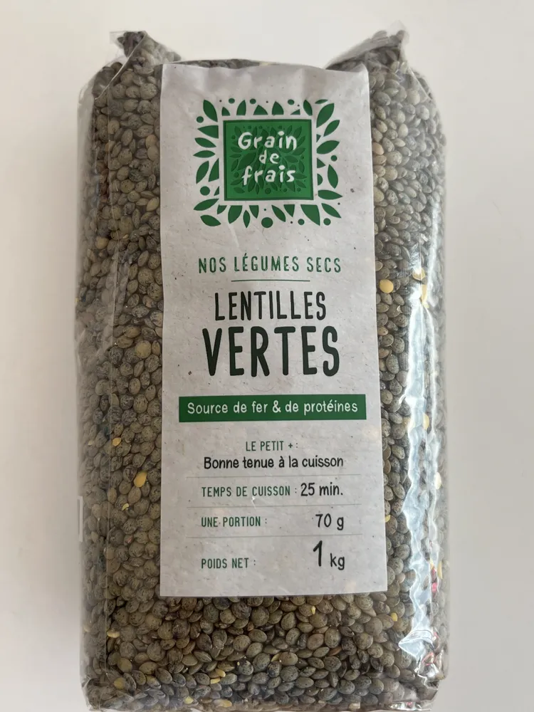 Lentilles vertes