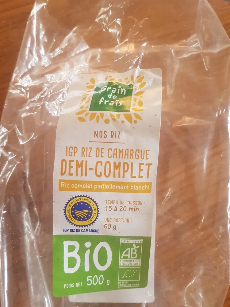 Riz de camargue demi complet
