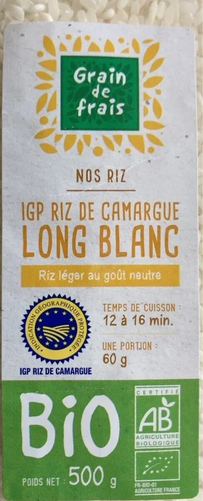 Riz long blanc