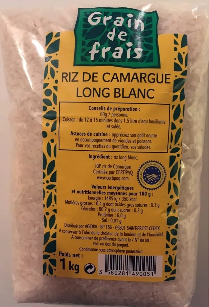 Riz de Camargue long blanc